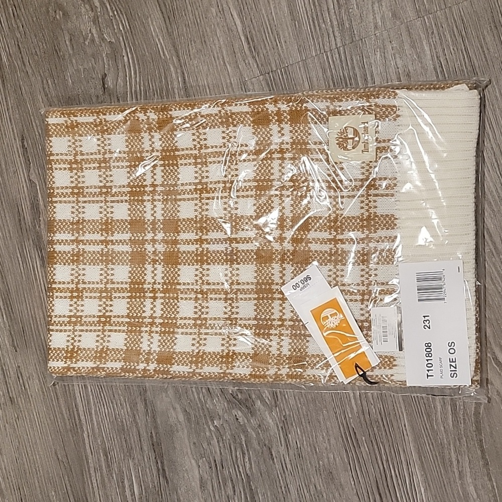 NWT Timberland Buffalo Plaid Scarf, One Size - Picture 8 of 9